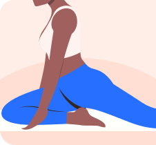 Illustration for the Slim and Tone stretching plan