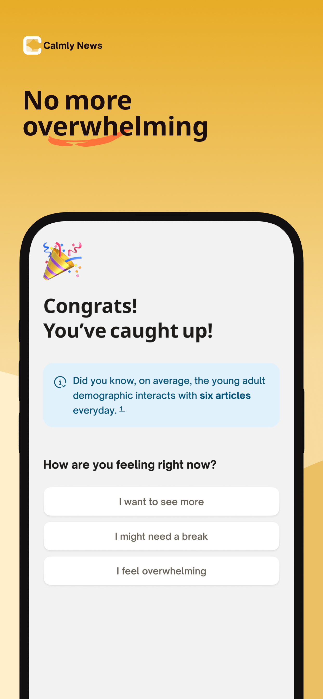 Calmly News Screenshot 2